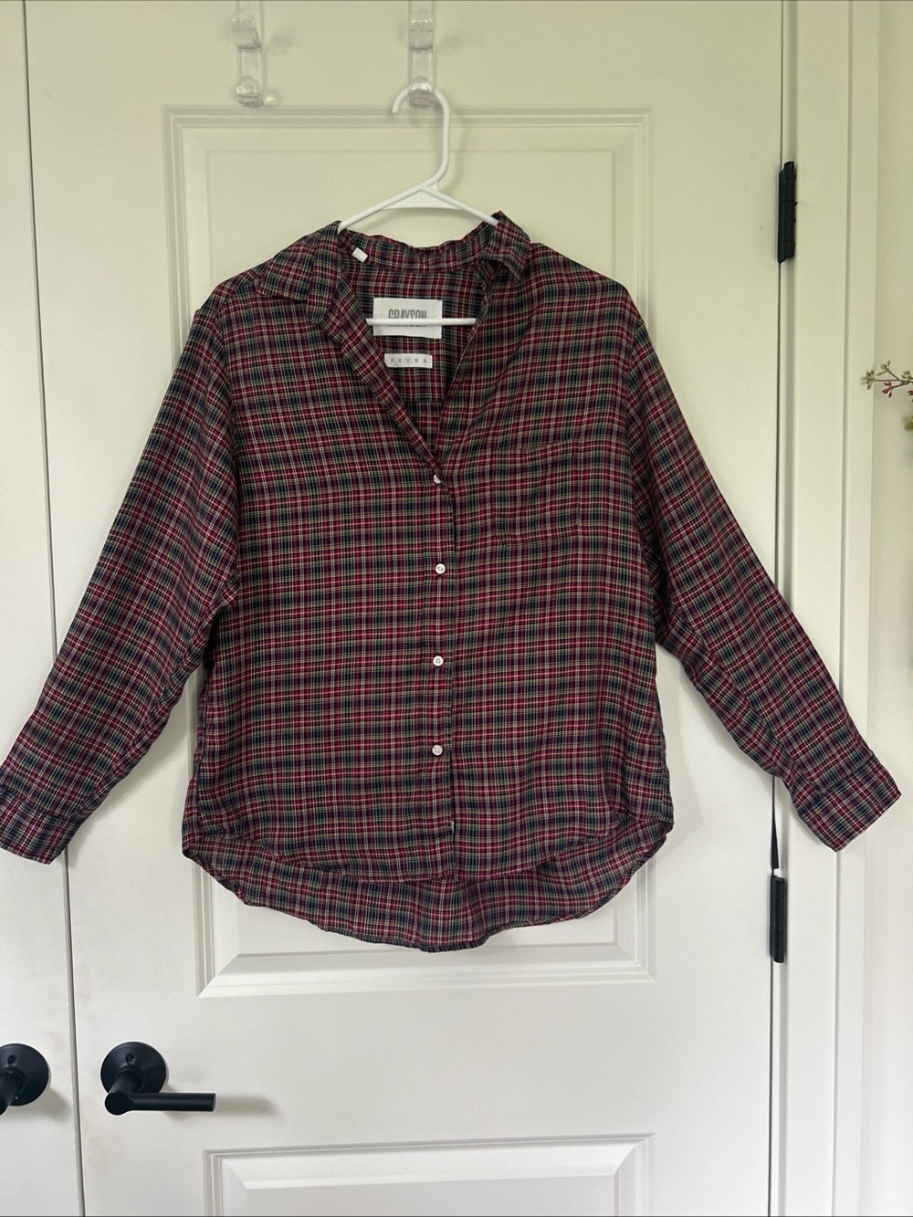 GRAYSON by Frank & Eileen sz 3 M THE HERO Button Up Shirt Lyocell Plaid Check
